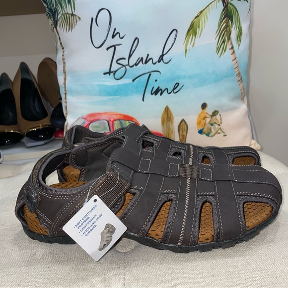 Nunn Bush Walk NWT!  Rio Bravo Fisherman Sandals Brown Closed Toe Sandals main image 6